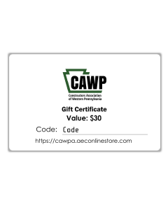 Constructors  Association of W PA Gift Cards - Fixed 